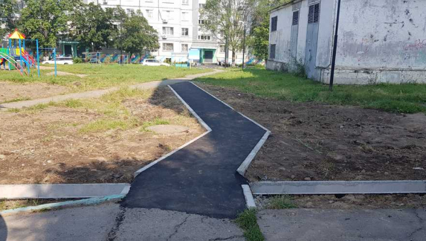 Завершена реализация проекта "Лотки и тротурная дорожка" ТОС "Ленина, 40"